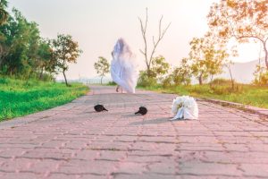 Bride running away from her wedding after feeling like she was getting married under duress.