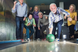 Three couples, all looking to find their true love, on a bowling date together.